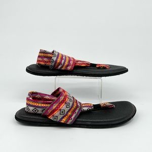 Sanuk tribal aztec boho yoga sling 2 sandals